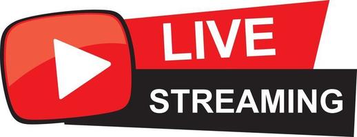 live stream sign live broadcast button for blog player